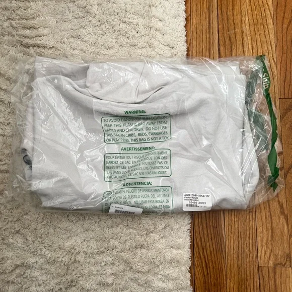 ⭐️ NWT Agolde Extended Rib Turtleneck Sweatshirt, 100% Cotton Balloon Sleeve Top - Picture 5 of 6